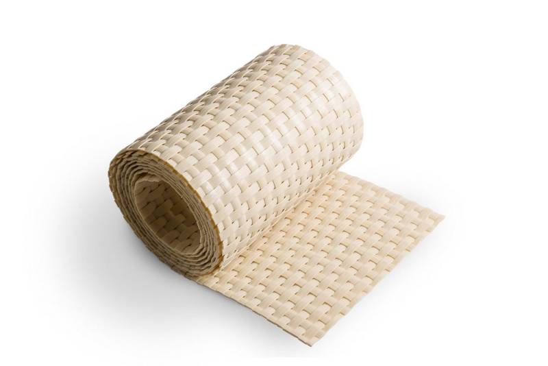 Rattan Art Sichtschutzstreifen Polyrattan - Beige von Rattan Art