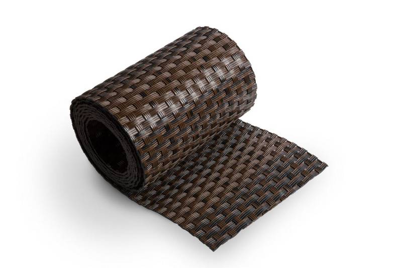 Rattan Art Sichtschutzstreifen Polyrattan - Gemischt Braun / Schwarz von Rattan Art