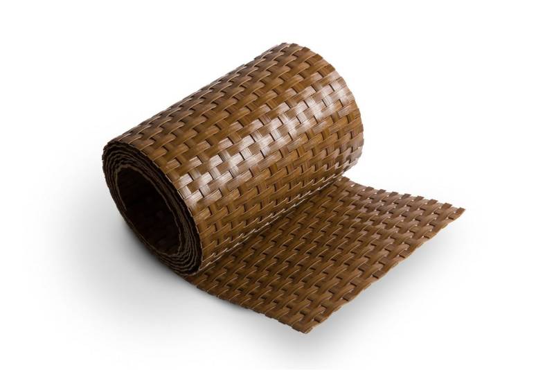 Rattan Art Sichtschutzstreifen Polyrattan - Honig von Rattan Art
