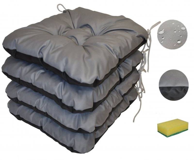 Rattani Bankauflage Polster Kissen für Gartenbank Gartenmöbel 120 x 40 Outdoor, Wasserabweisend . Extra dicke Füllung . Bindebänder . von Rattani