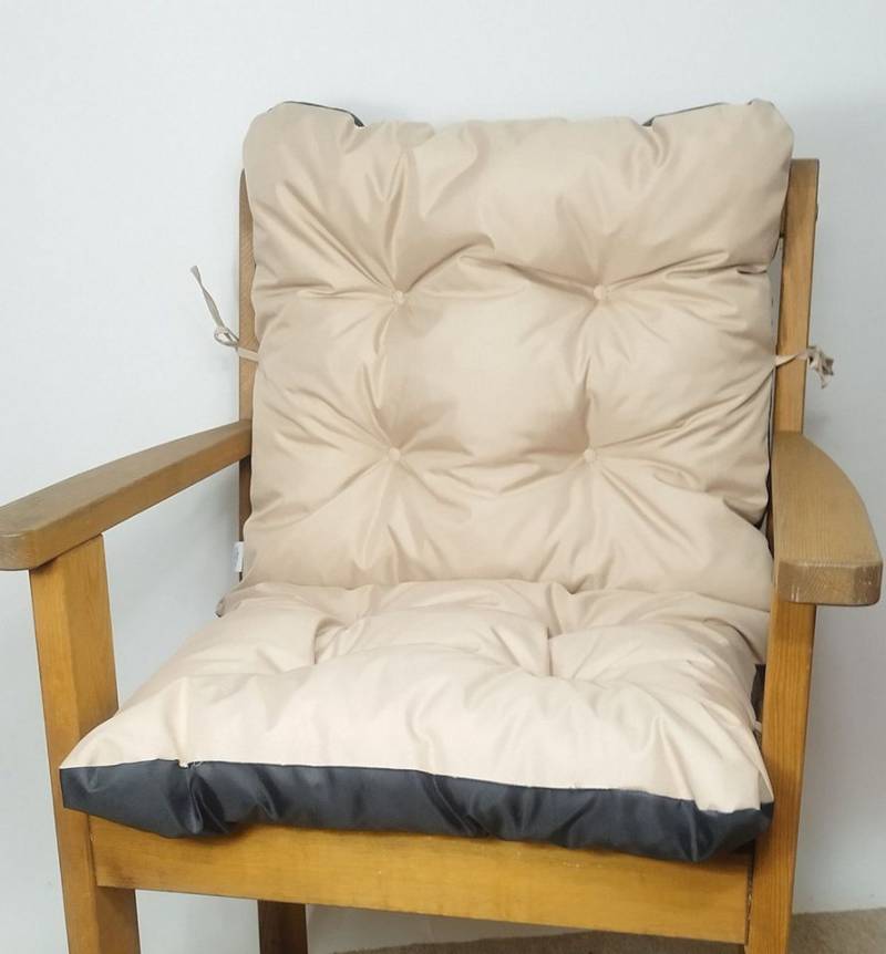 Rattani Hochlehnerauflage Polster Kissen für Gartenstuhl Gartenmöbel 100 x 50 Outdoor, Wasserabweisend . Extra dicke Füllung . Bindebänder . Rattani Hochlehnerauflage Polster Kissen für Gartenstuhl Gartenmöbel 100 x 50 Outdoor, Wasserabweisend . Extra dicke Füllung . Bindebänder . von Rattani