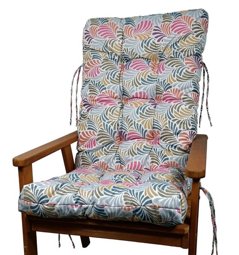 Rattani Hochlehnerauflage Polster Kissen für Gartenstuhl Hochlehner Auflage Sylva 120 x 50 cm, Material im Design CALIFORNIA DREAM . Rattani Hochlehnerauflage Polster Kissen für Gartenstuhl Hochlehner Auflage Sylva 120 x 50 cm, Material im Design CALIFORNIA DREAM . von Rattani