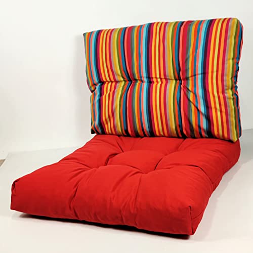 Rattani - Kissen/Polster für PE - Rattanmöbel, Set Sitz + Rücken, Teflon Caribe Color 400 von Rattani