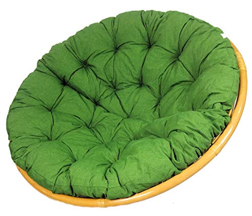 Rattani - Polster, Kissen, Auflage, Ersatzpolster für Rattan Papasansessel, Stoff Uni Living 193 D 120 cm, Made in EU von Rattani