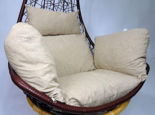 Rattani - Polster, Kissen, Auflage für Rattan Hängeschaukel Schaukelstuhl Rattanschaukel Gr. Sitzfläche 60 x 50 cm Loneta beige Rattani - Polster, Kissen, Auflage für Rattan Hängeschaukel Schaukelstuhl Rattanschaukel Gr. Sitzfläche 60 x 50 cm Loneta beige von Rattani