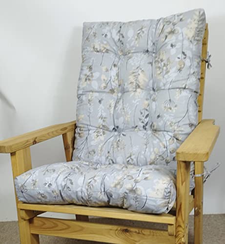 Rattani Polster für Gartenstuhl, Liegestuhl, Schaukelstuhl Sevila, Hochlehner Auflage, Gr. 125 x 55 cm Col. Pure Cotten Gray Rattani Polster für Gartenstuhl, Liegestuhl, Schaukelstuhl Sevila, Hochlehner Auflage, Gr. 125 x 55 cm Col. Pure Cotten Gray von Rattani