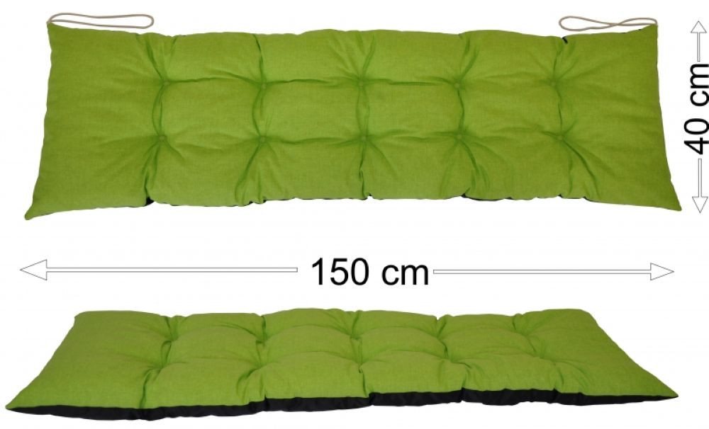 Rattani Polsterauflage Polster Kissen für Gartenbank Gartenmöbel 150 x 40 cm, (1 Stück, Sitz oder Rückenkissen), Unterseite Wasserabweisend . Oberseite in vielen Farben . von Rattani