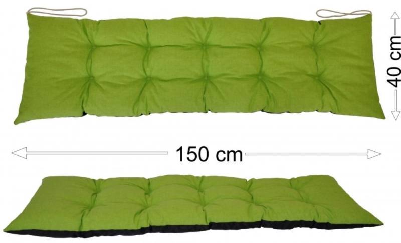 Rattani Polsterauflage Polster Kissen für Gartenbank Gartenmöbel 150 x 40 cm, (1 Stück, Sitz oder Rückenkissen), Unterseite Wasserabweisend . Oberseite in vielen Farben . von Rattani