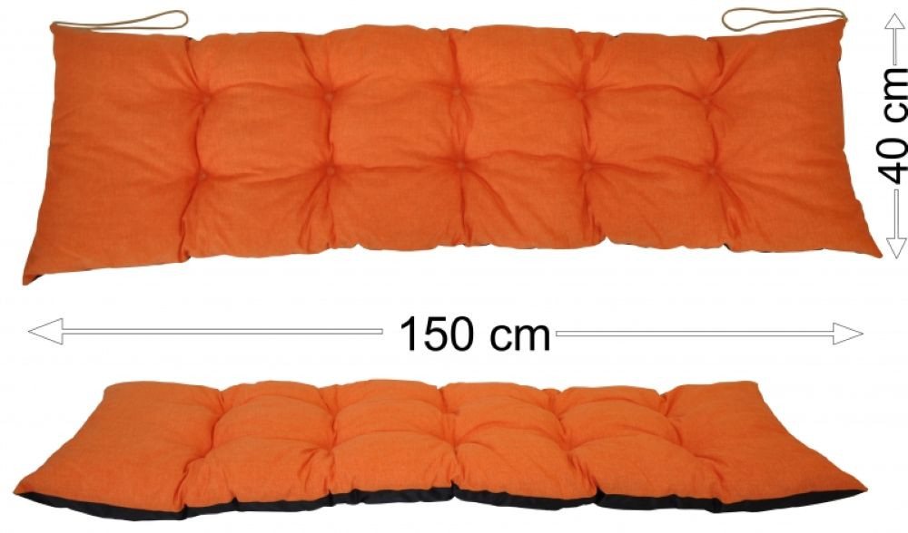 Rattani Polsterauflage Polster Kissen für Gartenbank Gartenmöbel 150 x 40 cm, (1 Stück, Sitz oder Rückenkissen), Unterseite Wasserabweisend . Oberseite in vielen Farben . von Rattani