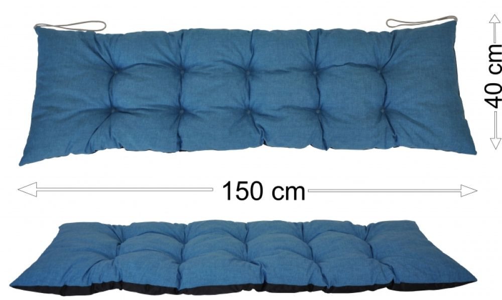 Rattani Polsterauflage Polster Kissen für Gartenbank Gartenmöbel 150 x 40 cm, (1 Stück, Sitz oder Rückenkissen), Unterseite Wasserabweisend . Oberseite in vielen Farben . von Rattani