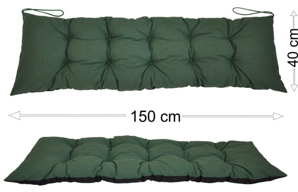 Rattani Polsterauflage Polster Kissen für Gartenbank Gartenmöbel 150 x 40 cm, (1 Stück, Sitz oder Rückenkissen), Unterseite Wasserabweisend . Oberseite in vielen Farben . von Rattani