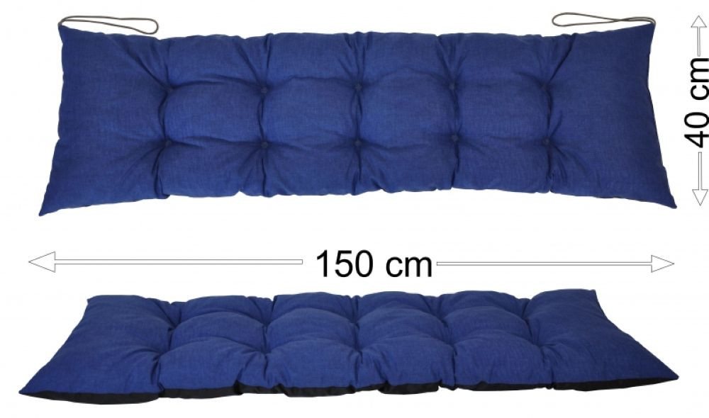 Rattani Polsterauflage Polster Kissen für Gartenbank Gartenmöbel 150 x 40 cm, (1 Stück, Sitz oder Rückenkissen), Unterseite Wasserabweisend . Oberseite in vielen Farben . von Rattani