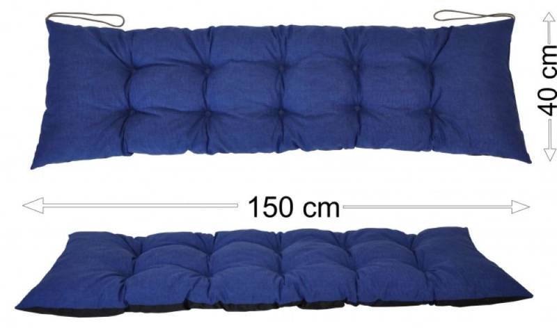 Rattani Polsterauflage Polster Kissen für Gartenbank Gartenmöbel 150 x 40 cm, (1 Stück, Sitz oder Rückenkissen), Unterseite Wasserabweisend . Oberseite in vielen Farben . von Rattani