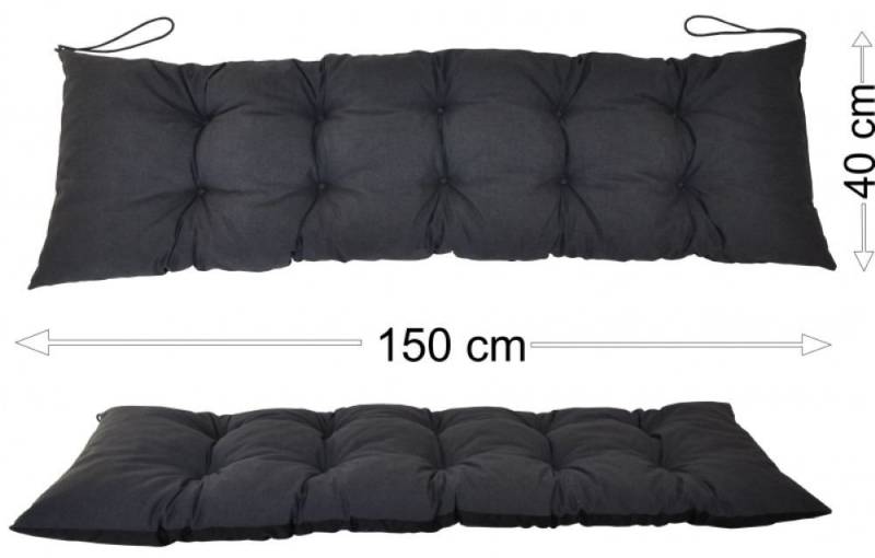 Rattani Polsterauflage Polster Kissen für Gartenbank Gartenmöbel 150 x 40 cm, (1 Stück, Sitz oder Rückenkissen), Unterseite Wasserabweisend . Oberseite in vielen Farben . von Rattani