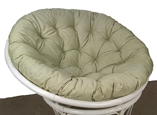 Rattani - Premium Papasan Polster/Kissen/Auflage D 110 cm Col. Boheme Verde, Made in EU von Rattani