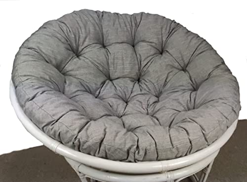 Rattani - Premium Papasan Polster/Kissen/Auflage D 110 cm Col. Boheme Antracite, Made in EU von Rattani