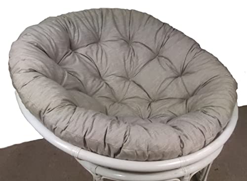 Rattani - Premium Papasan Polster/Kissen/Auflage D 110 cm Col. Boheme Taupe, Made in EU von Rattani