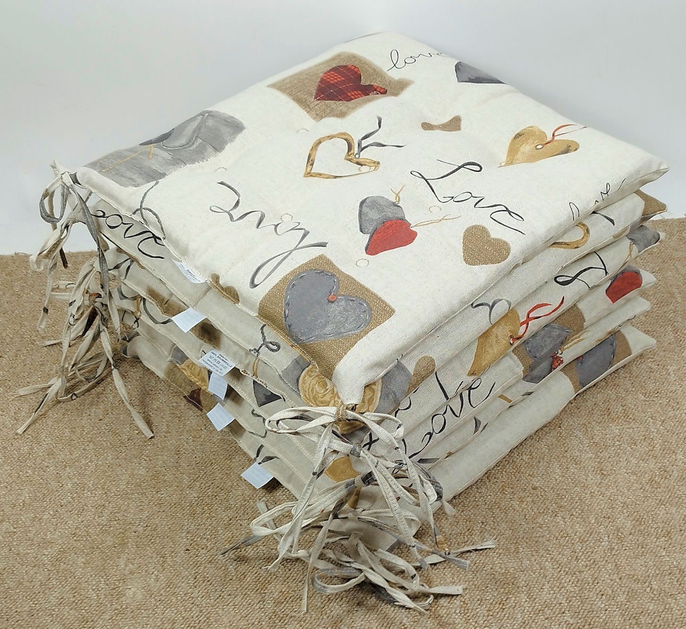 Rattani Sitzkissen Set 6 x Stuhlkissen / Sitzkissen Fabia 40 x 40 cm Dicke 5 cm Rattani Sitzkissen Set 6 x Stuhlkissen / Sitzkissen Fabia 40 x 40 cm Dicke 5 cm von Rattani