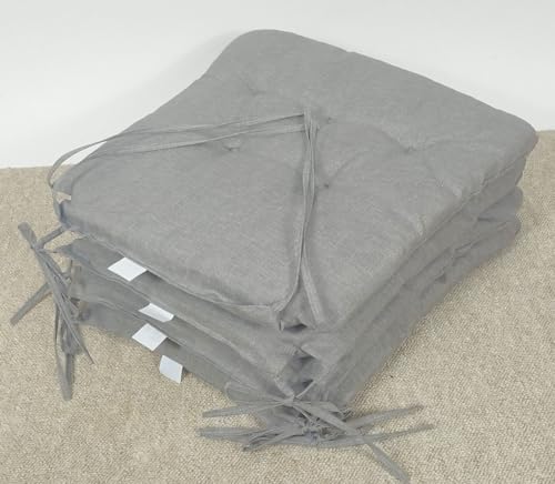 Rattani Stuhlkissen Sitzkissen Marina trapez Fb. Dark Gray Set 4 von Rattani