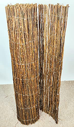 Weidenzaun, Sichtschutzmatte Weide, Weidenmatte 300 cm H 100 cm, von Rattani