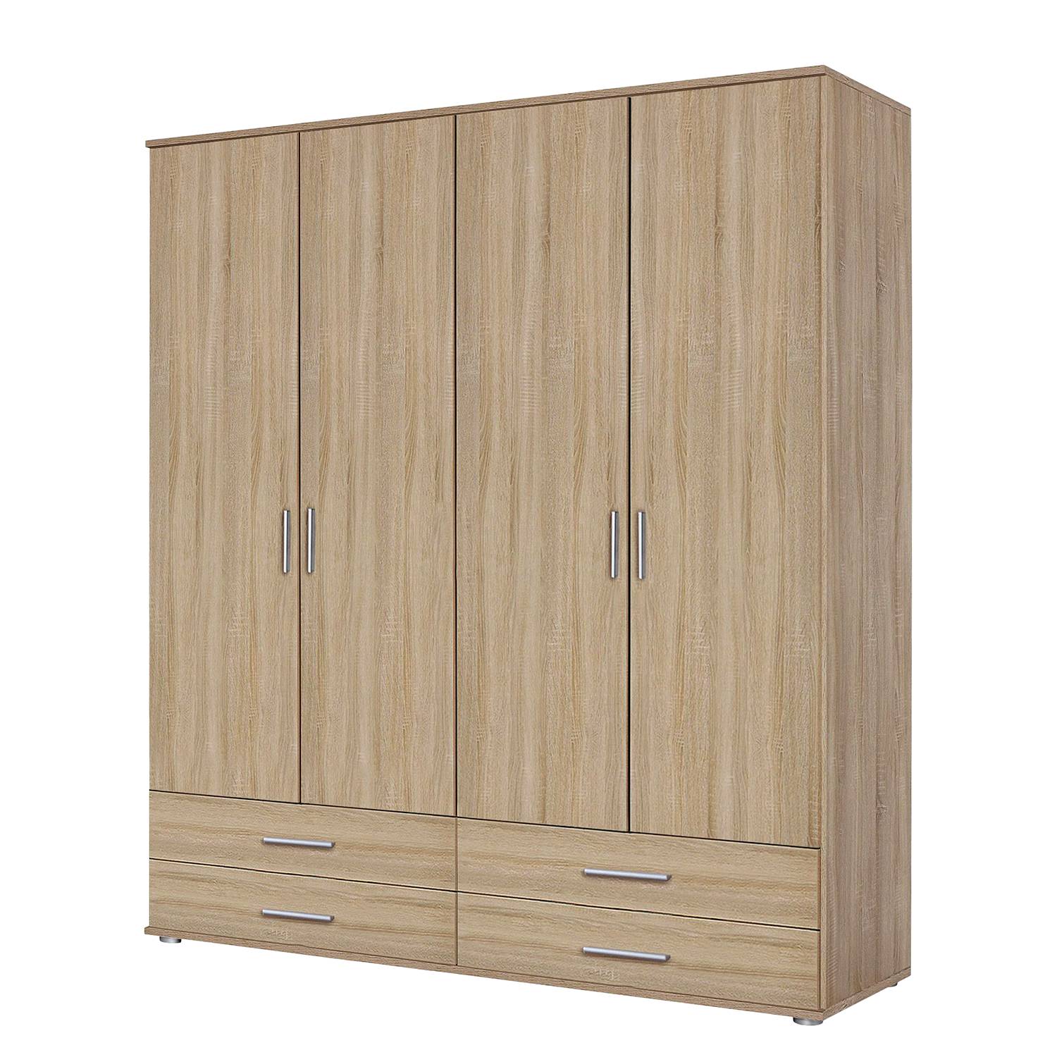 Rauch Pack´s Drehtürenschrank Rasant I Eiche Sonoma Dekor 168x188x52 cm (BxHxT) 4-türig Spanplatte Modern von rauch Blue