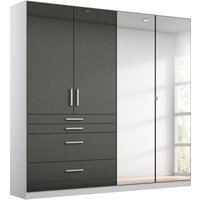 rauch Drehtürenschrank "Kleiderschrank Schrank Garderobe Garderobenschrank Topseller HOMBURG" mit Spiegel, oberer Schubkasten mit Einteilung MADE IN GERMANY von Rauch