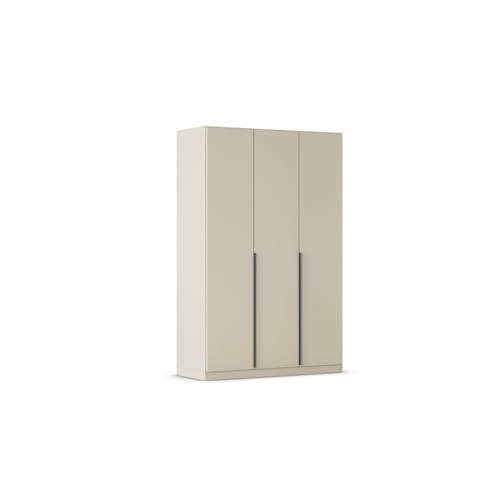 Rauch Möbel Alabama, Kleiderschrank, Garderobenschrank, 3-türig, Zubehör Basic, 2 Kleiderstangen, 4 Einlegeböden, Farbe Beige, Griff Grau metallic, 136x229x54cm Rauch Möbel Alabama, Kleiderschrank, Garderobenschrank, 3-türig, Zubehör Basic, 2 Kleiderstangen, 4 Einlegeböden, Farbe Beige, Griff Grau metallic, 136x229x54cm von Rauch Möbel