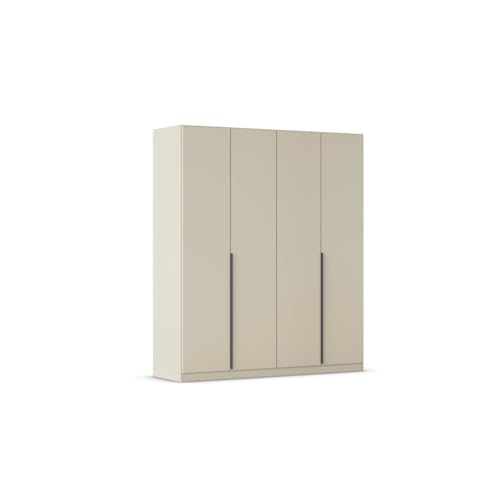 Rauch Möbel Alabama, Kleiderschrank, Garderobenschrank, 4-türig, Zubehör Basic, 2 Kleiderstangen, 2 Einlegeböden, Farbe Beige, Griff Grau metallic, 181x210x54cm Rauch Möbel Alabama, Kleiderschrank, Garderobenschrank, 4-türig, Zubehör Basic, 2 Kleiderstangen, 2 Einlegeböden, Farbe Beige, Griff Grau metallic, 181x210x54cm von Rauch Möbel