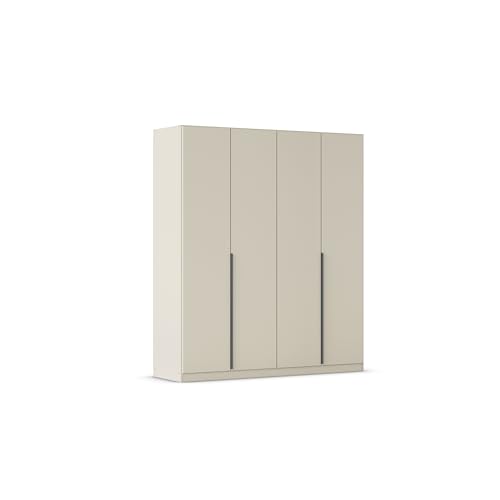 Rauch Möbel Alabama, Kleiderschrank, Garderobenschrank, 4-türig, Zubehör Classic, 2 Kleiderstangen, 5 Einlegeböden, Farbe Beige, Griff Grau metallic, 181x210x54cm Rauch Möbel Alabama, Kleiderschrank, Garderobenschrank, 4-türig, Zubehör Classic, 2 Kleiderstangen, 5 Einlegeböden, Farbe Beige, Griff Grau metallic, 181x210x54cm von Rauch Möbel