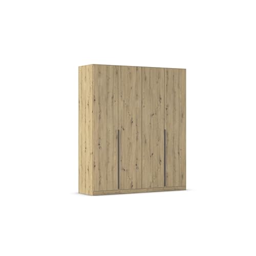 Rauch Möbel Alabama, Kleiderschrank, Garderobenschrank, 4-türig, Zubehör Classic, 2 Kleiderstangen, 7 Einlegeböden, Farbe Eiche Artisan, Holz, Griff Grau metallic, 181x229x54cm Rauch Möbel Alabama, Kleiderschrank, Garderobenschrank, 4-türig, Zubehör Classic, 2 Kleiderstangen, 7 Einlegeböden, Farbe Eiche Artisan, Holz, Griff Grau metallic, 181x229x54cm von Rauch Möbel