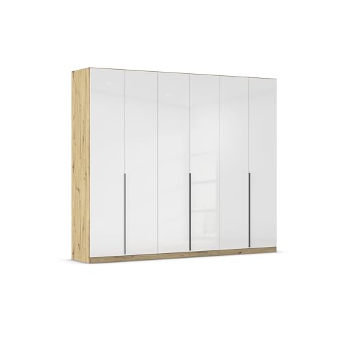 Rauch Möbel Alabama, Kleiderschrank, Garderobenschrank, 6-türig, Zubehör Basic, 3 Kleiderstangen, 6 Einlegeböden, Farbe Hochglanz Weiß/Eiche Artisan, Holz, Griff Grau metallic, 271x229x54cm Rauch Möbel Alabama, Kleiderschrank, Garderobenschrank, 6-türig, Zubehör Basic, 3 Kleiderstangen, 6 Einlegeböden, Farbe Hochglanz Weiß/Eiche Artisan, Holz, Griff Grau metallic, 271x229x54cm von Rauch Möbel