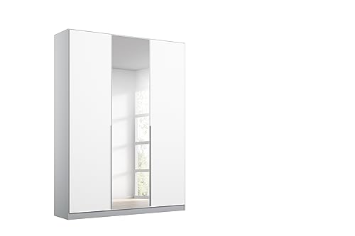 Rauch Möbel Alabama Drehtürenschrank Schrank Kleiderschrank Weiss / Grau mit Spiegel, 3-türig, Inklusive Zubehörpaket Basic, 2 Kleiderstangen, 2 Einlegeböden, BxHxT 136x210x54 cm Rauch Möbel Alabama Drehtürenschrank Schrank Kleiderschrank Weiss / Grau mit Spiegel, 3-türig, Inklusive Zubehörpaket Basic, 2 Kleiderstangen, 2 Einlegeböden, BxHxT 136x210x54 cm von Rauch Möbel