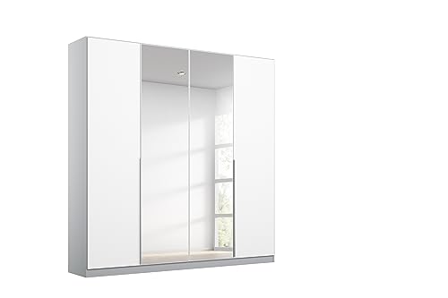 Rauch Möbel Alabama Drehtürenschrank Schrank Kleiderschrank Weiss / Grau mit Spiegel, 4-türig, Inklusive Zubehörpaket Basic, 2 Kleiderstangen, 2 Einlegeböden, BxHxT 181x210x54 cm Rauch Möbel Alabama Drehtürenschrank Schrank Kleiderschrank Weiss / Grau mit Spiegel, 4-türig, Inklusive Zubehörpaket Basic, 2 Kleiderstangen, 2 Einlegeböden, BxHxT 181x210x54 cm von Rauch Möbel