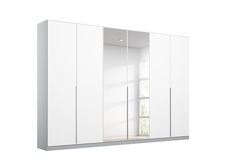 Rauch Möbel Alabama Drehtürenschrank Schrank Kleiderschrank Weiss / Grau mit Spiegel, 6-türig, Inklusive Zubehörpaket Premium, 3 Kleiderstangen, 6 Einlegeböden, 3 Schubkästen, BxHxT 271x210x54 cm Rauch Möbel Alabama Drehtürenschrank Schrank Kleiderschrank Weiss / Grau mit Spiegel, 6-türig, Inklusive Zubehörpaket Premium, 3 Kleiderstangen, 6 Einlegeböden, 3 Schubkästen, BxHxT 271x210x54 cm von Rauch Möbel