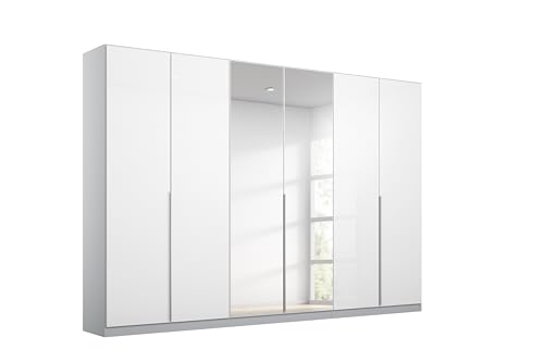 Rauch Möbel Alabama Drehtürenschrank Schrank Kleiderschrank Weiss Hochglanz, Seidengrau mit Spiegel, 6-türig, Inklusive Zubehörpaket Basic, 3 Kleiderstangen, 3 Einlegeböden, BxHxT 271x210x54 cm Rauch Möbel Alabama Drehtürenschrank Schrank Kleiderschrank Weiss Hochglanz, Seidengrau mit Spiegel, 6-türig, Inklusive Zubehörpaket Basic, 3 Kleiderstangen, 3 Einlegeböden, BxHxT 271x210x54 cm von Rauch Möbel