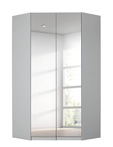 Rauch Möbel Alabama Eckschrank Schrank Kleiderschrank Grau mit Spiegel, 2-türig, inkl. Zubehörpaket Basic, 1 Kleiderstange, 9 Einlegeböden, BxHxT 117x210x117 cm Rauch Möbel Alabama Eckschrank Schrank Kleiderschrank Grau mit Spiegel, 2-türig, inkl. Zubehörpaket Basic, 1 Kleiderstange, 9 Einlegeböden, BxHxT 117x210x117 cm von Rauch Möbel