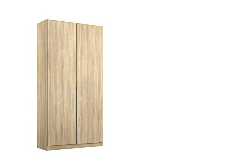 Rauch Möbel Alabama Schrank Kleiderschrank Drehtürenschrank Eiche Sonoma 2-türig inklusive Zubehörpaket Basic 1 Kleiderstange, 1 Einlegboden BxHxT 91x210x54 cm von Rauch Möbel