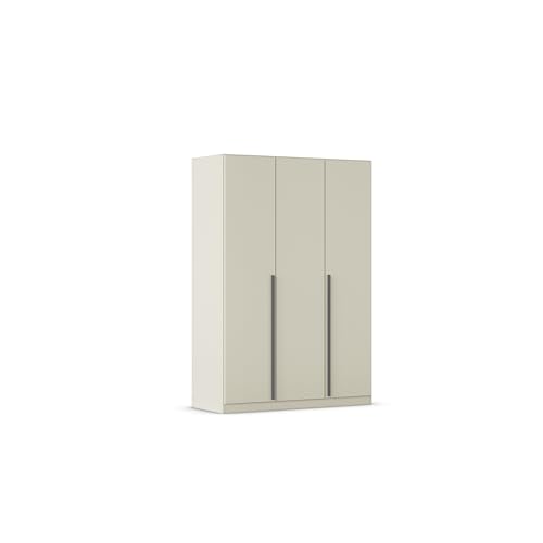 Rauch Möbel Alba, Kleiderschrank, Garderobenschrank 3-türig, mit 2 Kleiderstangen und 2 Einlegeböden, Farbe Champagner, Beige, Griffstange Grau metallic, Schwarz, 136x197x54cm Rauch Möbel Alba, Kleiderschrank, Garderobenschrank 3-türig, mit 2 Kleiderstangen und 2 Einlegeböden, Farbe Champagner, Beige, Griffstange Grau metallic, Schwarz, 136x197x54cm von Rauch Möbel
