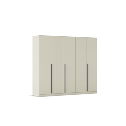 Rauch Möbel Alba, Kleiderschrank, Garderobenschrank 5-türig, mit 3 Kleiderstangen und 3 Einlegeböden, Farbe Champagner, Beige, Griffstange Grau metallic, Schwarz, 226x197x54cm Rauch Möbel Alba, Kleiderschrank, Garderobenschrank 5-türig, mit 3 Kleiderstangen und 3 Einlegeböden, Farbe Champagner, Beige, Griffstange Grau metallic, Schwarz, 226x197x54cm von Rauch Möbel