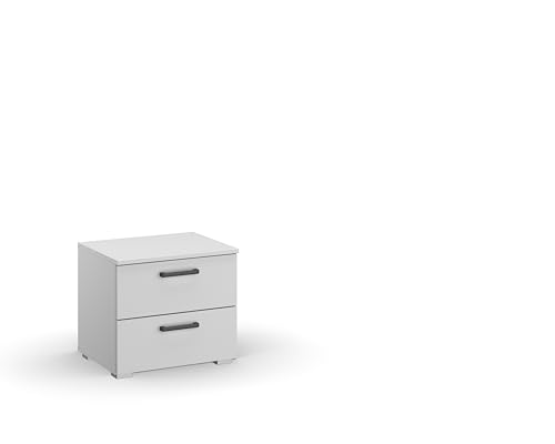 Rauch Möbel Allrounder Nachttisch Kommode Weiss, mit 2 Schubkästen, BxHxT 47x43x42 cm von Rauch Möbel