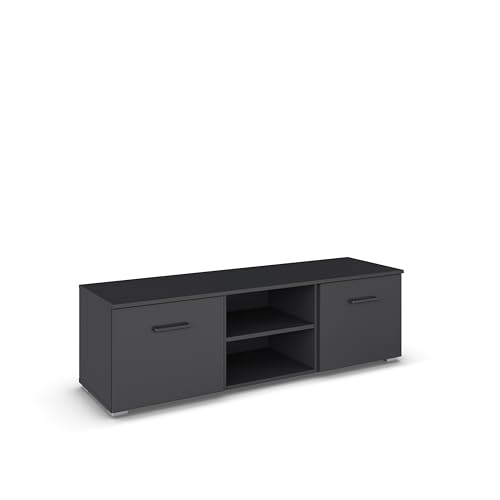 Rauch Möbel Allrounder TV-Element, Holzwerkstoff, Grau-Metallic, 140x43x42 von Rauch Möbel