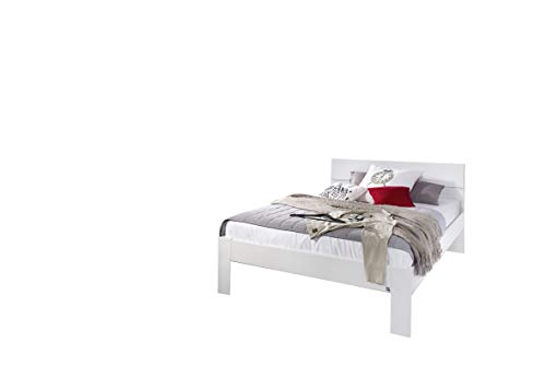 Rauch Möbel Alvara Bett Futonbett in Weiß, Liegefläche 140x200 cm BxHxT 145x90x209 cm von Rauch Möbel