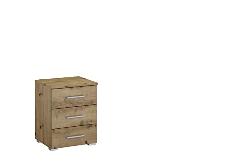 Rauch Möbel Base Nachttisch Nachtkommode, Eiche Artisan, Holz, 3 Schubladen, BxHxT 40x52x40 cm Rauch Möbel Base Nachttisch Nachtkommode, Eiche Artisan, Holz, 3 Schubladen, BxHxT 40x52x40 cm von Rauch Möbel