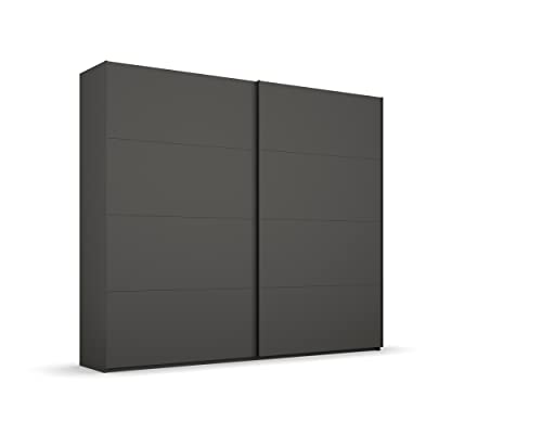Rauch Möbel Beluga Schwebetürenschrank Schrank Kleiderschrank Graphit, Schwarz, 2-türig, Inklusive 3 Kleiderstangen, 3 Einlegeböden, BxHxT 225x236x69 cm Rauch Möbel Beluga Schwebetürenschrank Schrank Kleiderschrank Graphit, Schwarz, 2-türig, Inklusive 3 Kleiderstangen, 3 Einlegeböden, BxHxT 225x236x69 cm von Rauch Möbel
