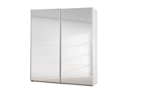 Rauch Möbel Caracas Schrank Kleiderschrank Schwebetürenschrank, Weiß mit Spiegel, 2-trg., inkl. Zubehörpaket Classic 2 Kleiderstangen, 4 Einlegeböden, 1 Hakenleiste, BxHxT 181x210x62 cm Rauch Möbel Caracas Schrank Kleiderschrank Schwebetürenschrank, Weiß mit Spiegel, 2-trg., inkl. Zubehörpaket Classic 2 Kleiderstangen, 4 Einlegeböden, 1 Hakenleiste, BxHxT 181x210x62 cm von Rauch Möbel