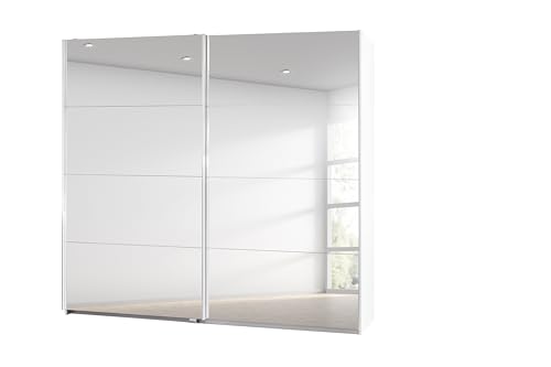 Rauch Möbel Caracas Schrank Kleiderschrank Schwebetürenschrank, Weiß mit Spiegel, 2-trg., inkl. Zubehörpaket Premium 2 Kleiderstangen, 6 Einlegeböden, 1 Hakenleiste, 1 Türdämpfer-Set, BxHxT 226x210x62 cm Rauch Möbel Caracas Schrank Kleiderschrank Schwebetürenschrank, Weiß mit Spiegel, 2-trg., inkl. Zubehörpaket Premium 2 Kleiderstangen, 6 Einlegeböden, 1 Hakenleiste, 1 Türdämpfer-Set, BxHxT 226x210x62 cm von Rauch Möbel