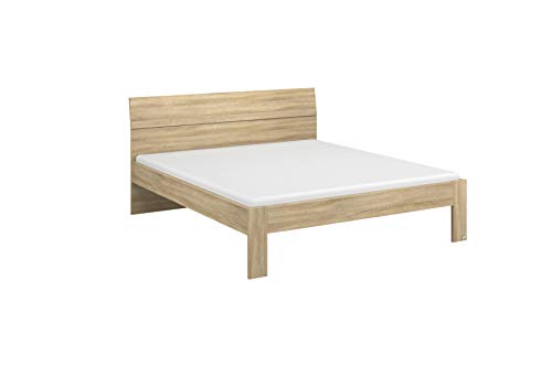 Rauch Möbel Flexx Bett Doppelbett Futonbett in Eiche Sonoma, Holz, Liegefläche 160 x 200 cm Gesamtmaße Bett BxHxT 165 x 90 x 209 cm von Rauch Möbel