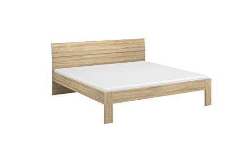 Rauch Möbel Flexx Bett Doppelbett Futonbett in Eiche Sonoma, Holz, Liegefläche 180 x 200 cm Gesamtmaße Bett BxHxT 185 x 90 x 209 cm von Rauch Möbel