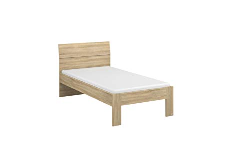 Rauch Möbel Flexx Bett Futonbett in Eiche Sonoma, Holz, Liegefläche 90 x 200 cm Gesamtmaße Bett BxHxT 95 x 90 x 209 cm von Rauch Möbel