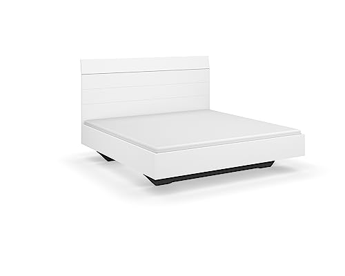Rauch Möbel Florenz Bett, Alpinweiß, Liegefläche 180x200cm, Gesamtmaße BxHxT 185x121x209 cm von Rauch Möbel